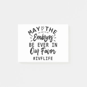 IVF Transfer Day Retrieval Day IVF Couple Gift Post-it Notes