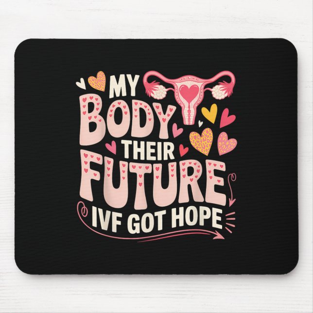 Ivf Transfer Day Surrogacy Pregnancy Surrogate Mat Mouse Mat (Front)