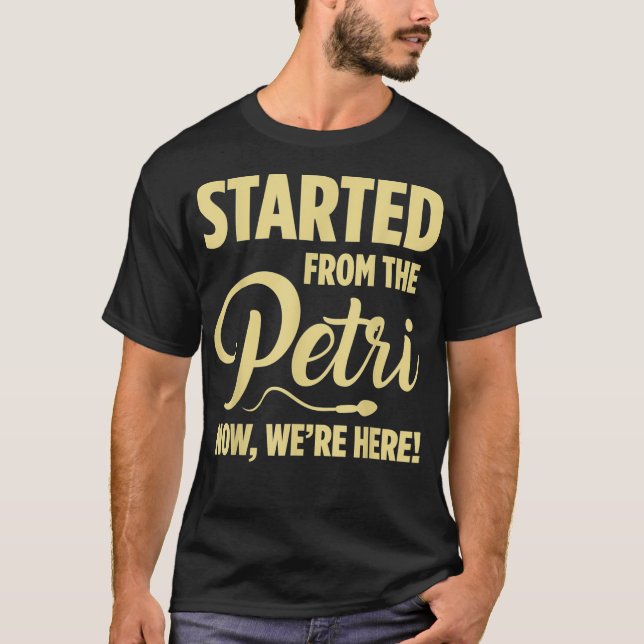 IVF Warrior Dad Mum Started Transfer Day Infertili T-Shirt (Front)