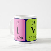 Ivi periodic table name mug (Front Left)