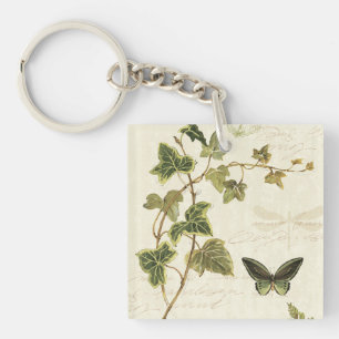 Ivies and Butterflies Key Ring