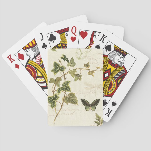 Ivies and Butterflies Playing Cards (Back)