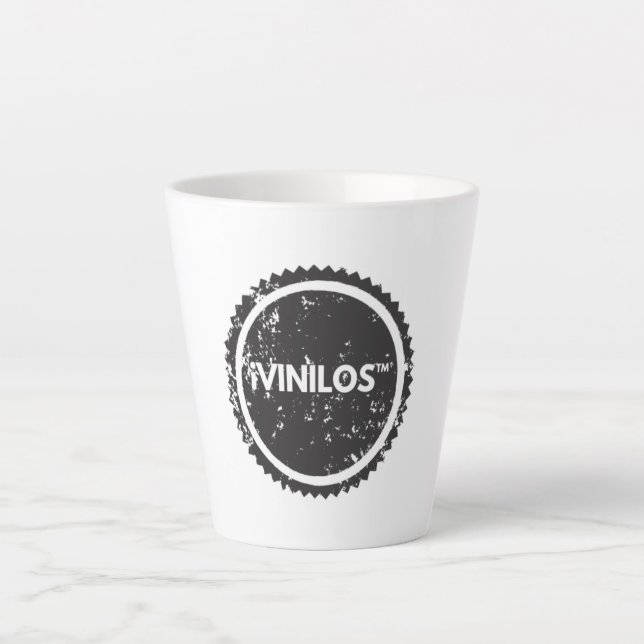  iVINILOS™ TAZA 02 Latte Mug (Front)
