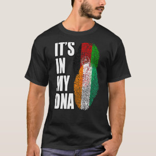 Ivorian And Afghan Mix Dna Flag Heritage T-Shirt