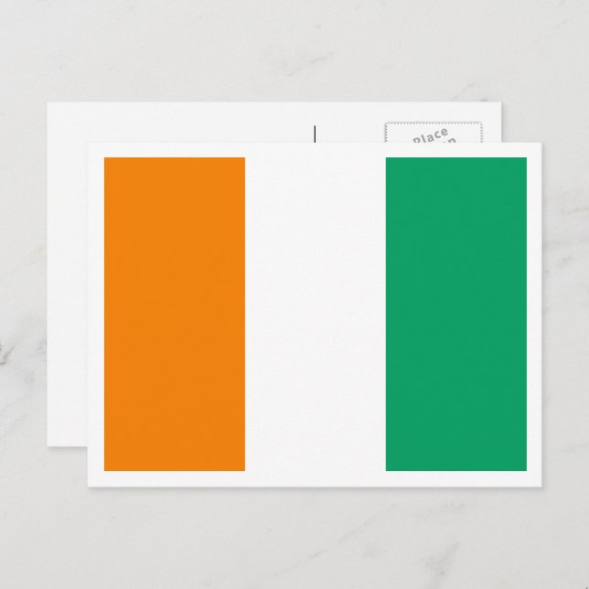 Ivorian Flag, Flag of Côte d'Ivoire Postcard (Front/Back)