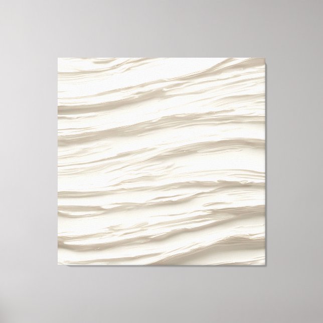 Ivory Abstract Texture Canvas Print (Front)