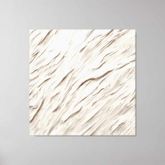 Ivory Abstract Texture Canvas Print (Front)