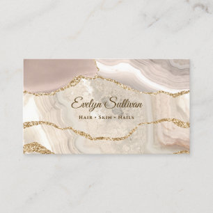 Ivory agate business card
