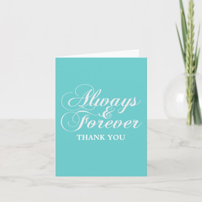 Ivory Always & Forever Thank You Card (Front)
