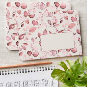 Ivory and Rose Gold Botanicals Quinceañera Envelope