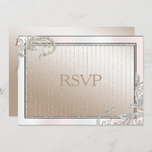 Ivory and Satin RSVP Invitation