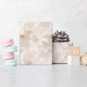 Ivory & Beige Abstract Paint Wrapping Paper