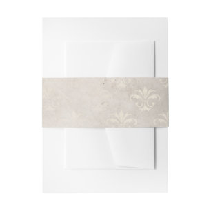 Ivory Belly Band Invitation Belly Band