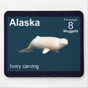 Ivory Beluga Mouse Mat
