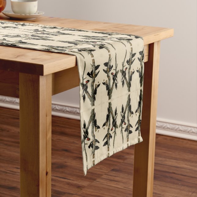 Ivory-billed Woodpecker Audubon's Birds of America Short Table Runner (In Situ)