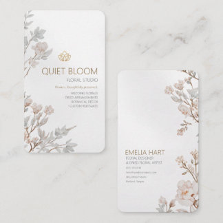 Ivory Blossom Florist & Dried Floral Artist Business Card