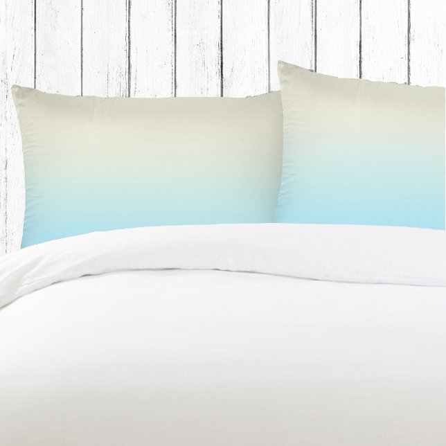 Ivory Blue Ombre Gradient  Pillowcase (Creator Uploaded)