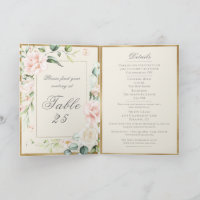 Ivory Blush Watercolor Romantic Floral Wedding