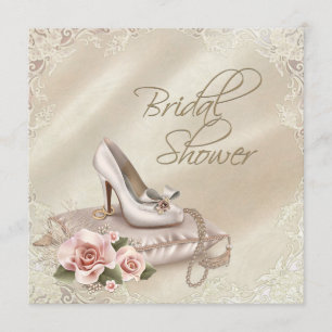 Ivory Bridal Shower Invitation