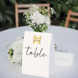 Ivory business logo table numbers DIY