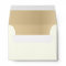 Ivory Champagne and Beige 5x7 Wedding Envelope