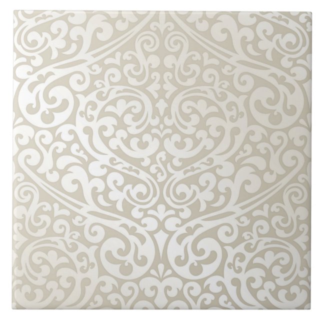 Ivory Classic Ceramic Tile (Front)