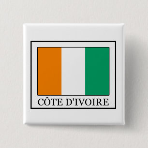 Ivory Coast 15 Cm Square Badge