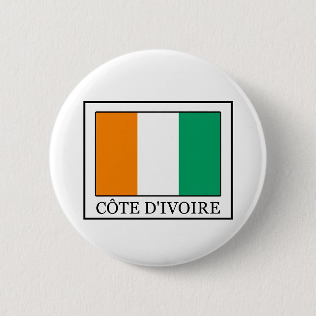 Ivory Coast 6 Cm Round Badge (Front)