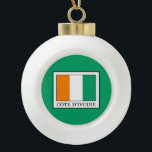 Ivory Coast Ceramic Ball Christmas Ornament<br><div class="desc">Ivory Coast</div>