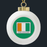 Ivory Coast Ceramic Ball Christmas Ornament<br><div class="desc">Ivory Coast</div>