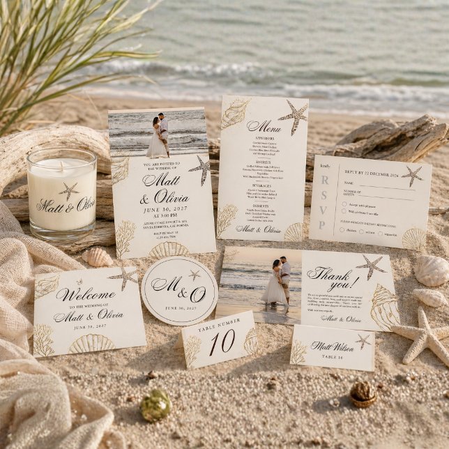 Ivory Coast Coastal Wedding RSVP Card Editable (Creator Uploaded)