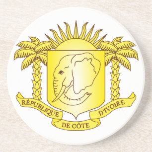 Ivory Coast Coat Of Arms Coaster