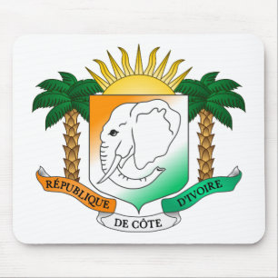 Ivory Coast coat of arms Mouse Mat
