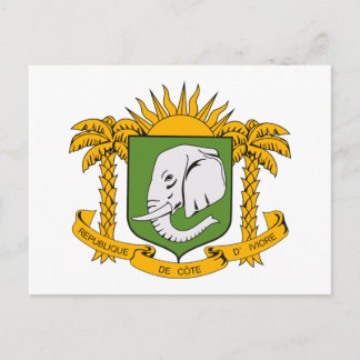 Ivory Coast Coat of Arms Postcard