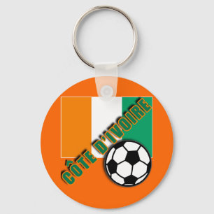 IVORY COAST COTE D'IVOIRE Soccer Fan Tshirts Key Ring