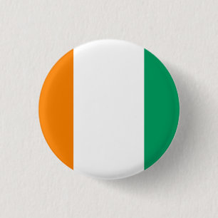 Ivory Coast Flag 3 Cm Round Badge