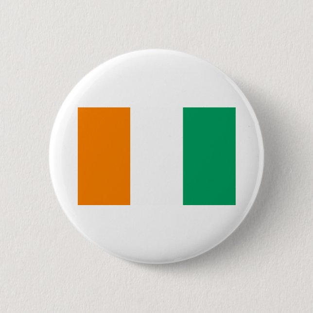 Ivory Coast Flag 6 Cm Round Badge (Front)
