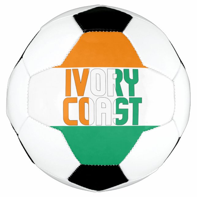 Ivory Coast Flag Adorable Patriotic Football (Front)