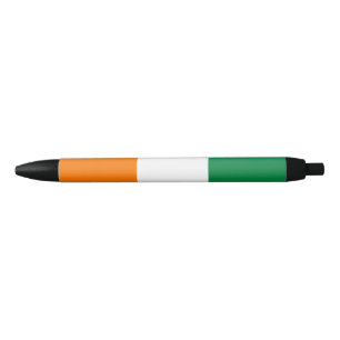 Ivory Coast flag Black Ink Pen