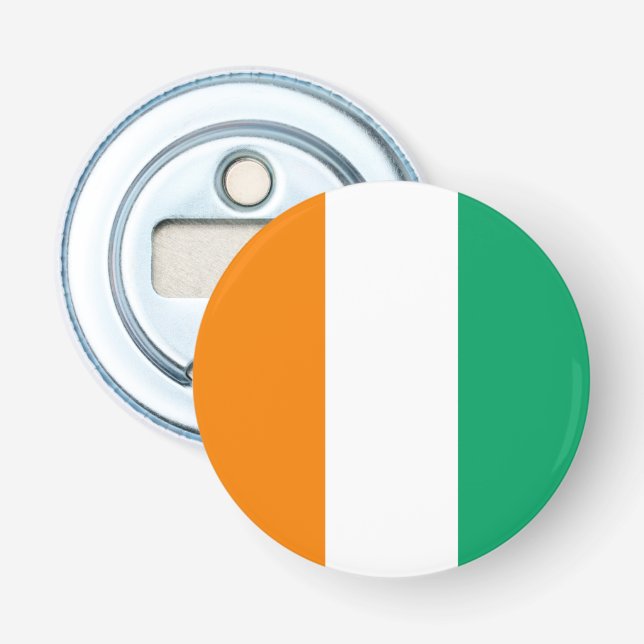 Ivory Coast Flag Bottle Opener (Front)