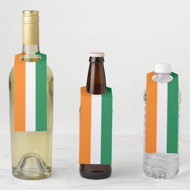 Ivory Coast flag Bottle Tag (In Situ)