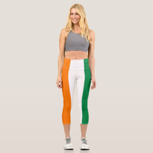 Ivory Coast flag Capri Leggings