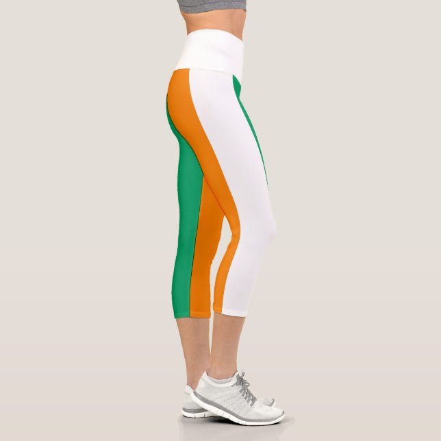 Ivory Coast Flag Capri Leggings (Right)