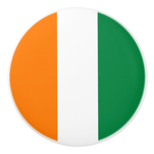 Ivory Coast flag Ceramic Knob (Front)