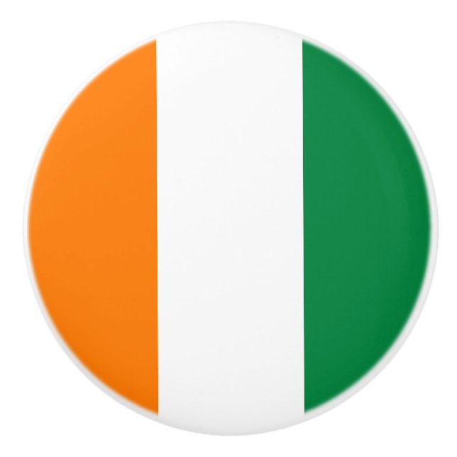 Ivory Coast flag Ceramic Knob (Front)