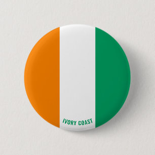 Ivory Coast Flag Charming Patriotic 6 Cm Round Badge