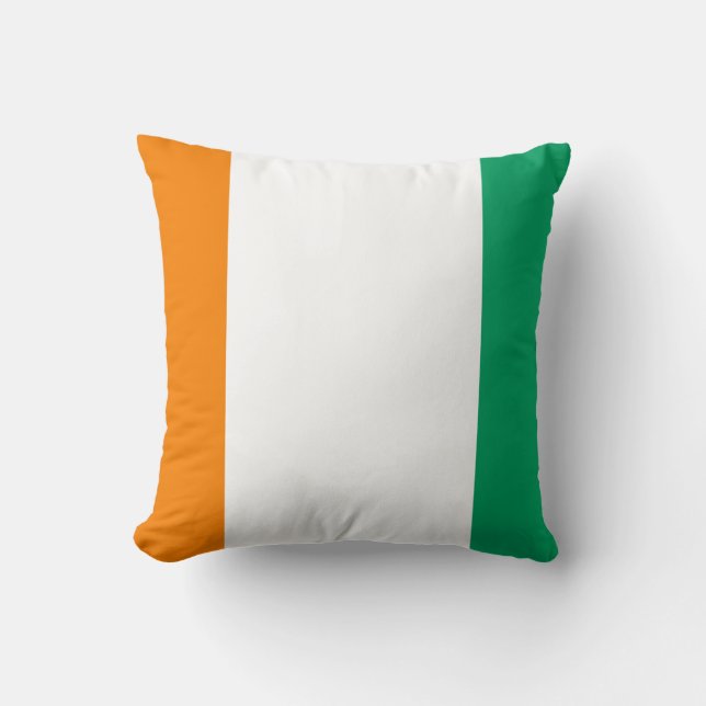 Ivory Coast Flag Cushion (Front)