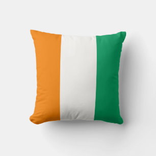 Ivory Coast Flag Cushion