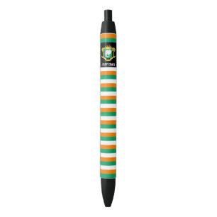 Ivory Coast Flag Cute Patriotic Black Ink Pen