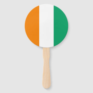 Ivory Coast Flag Hand Fan
